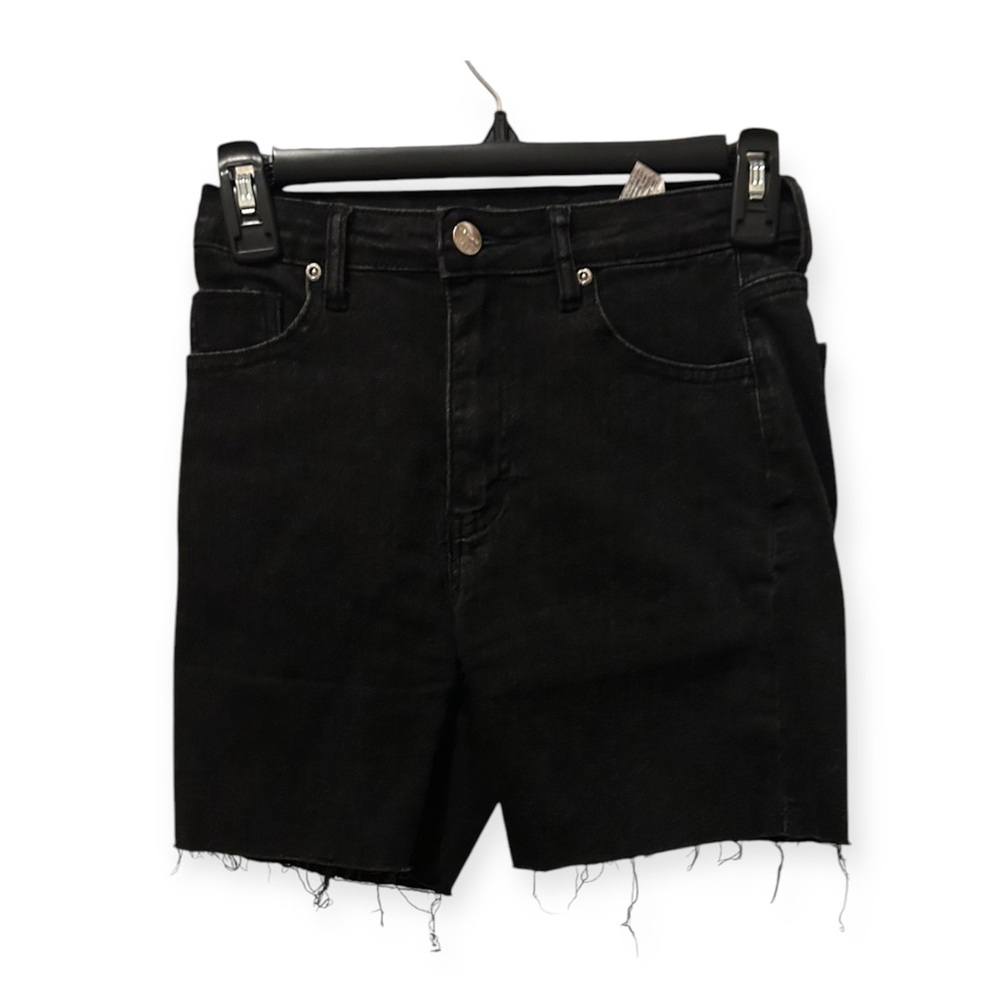 Classic Black Denim Women's Shorts